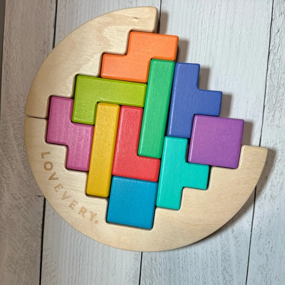 Lovevery Wooden Wobble Puzzle Problem Solver Incomplete NIB